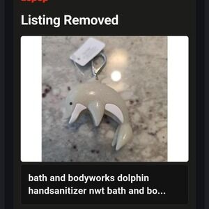 DOLPHIN Bath and‎ Body works keychain for hand sanitizer